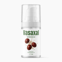 Thumbnail for Weiße Flasche mit grünem Schriftzug Vasaxal Refreshing Gel und Pumpspender mit 75 ml Inhalt