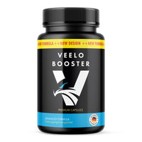 Thumbnail for Veelo Booster Dose mit 60 Kapseln, schwarzes Design mit Adlermotiv und V-Logo