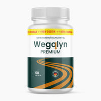 Thumbnail for Dose Wegolyn Premium mit grünem Etikett, 60 Kapseln und Aufdruck Nahrungsergänzungsmittel