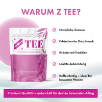 Thumbnail for Z Tee Beutel mit sichtbaren Produktmerkmalen wie natürlichen Zutaten, Geschmack und Zubereitung