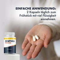 Thumbnail for Zenthia Premium Plant Komplex 90 Kapseln Einnahme zwei Kapseln täglich mit viel Flüssigkeit