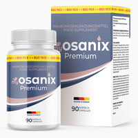 Thumbnail for Dose und Verpackung von myosanix Premium mit Maxi-Pack-Band und Angabe von 90 Kapseln sichtbar